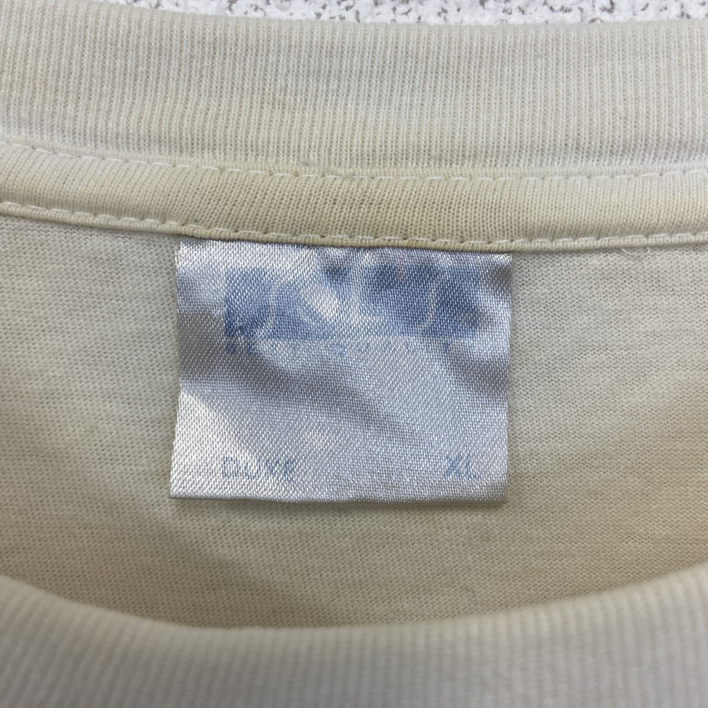 古着 used　SOL'S ソールズ　半袖プリントTシャツ　ビッグT　カジュアルデザイン　クルーネック　レトロ　白　XLサイズ
