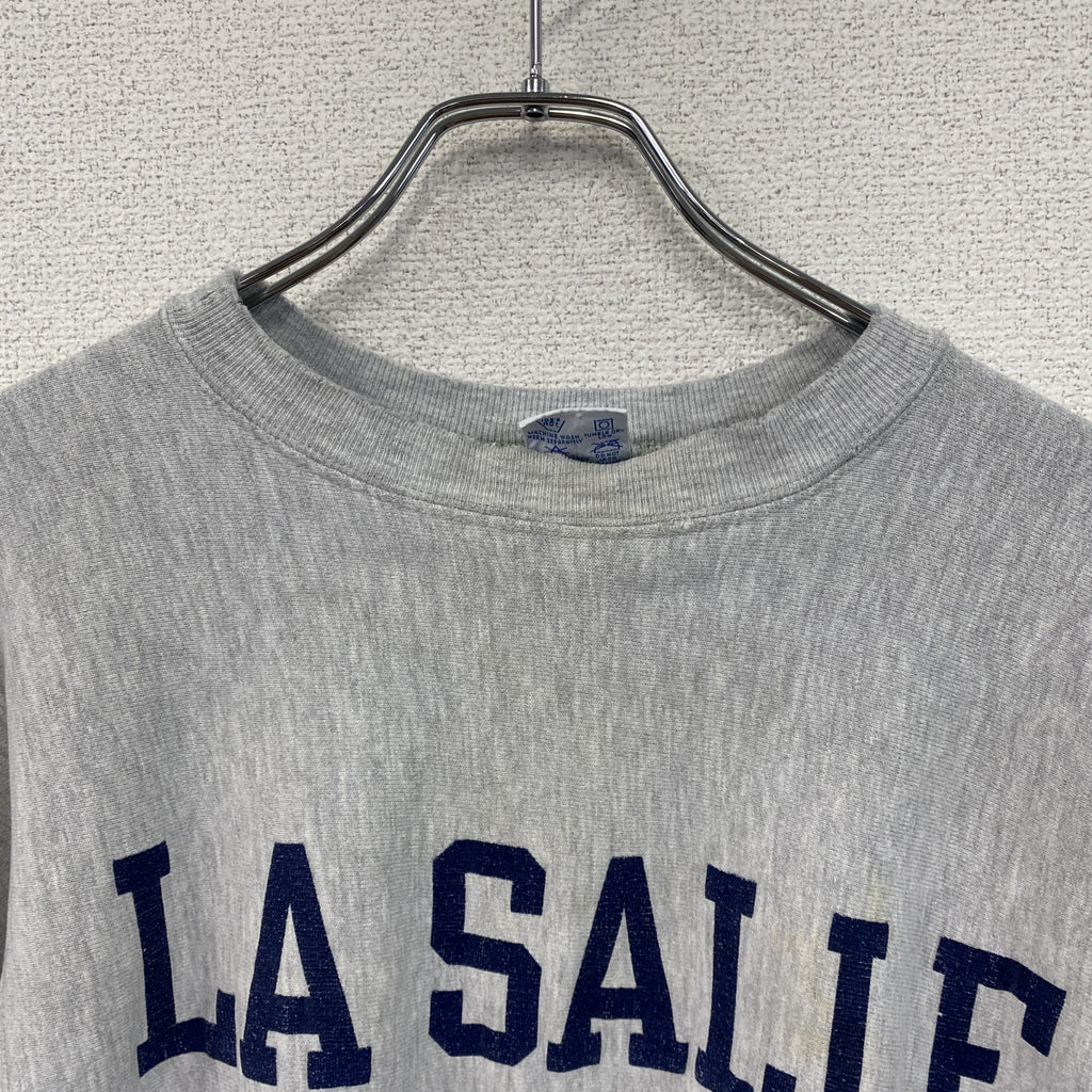 90s　Champion　チャンピオン　リバースウィーブ　スウェット/トレーナー　刺繍タグ　霜降りグレー　Lサイズ