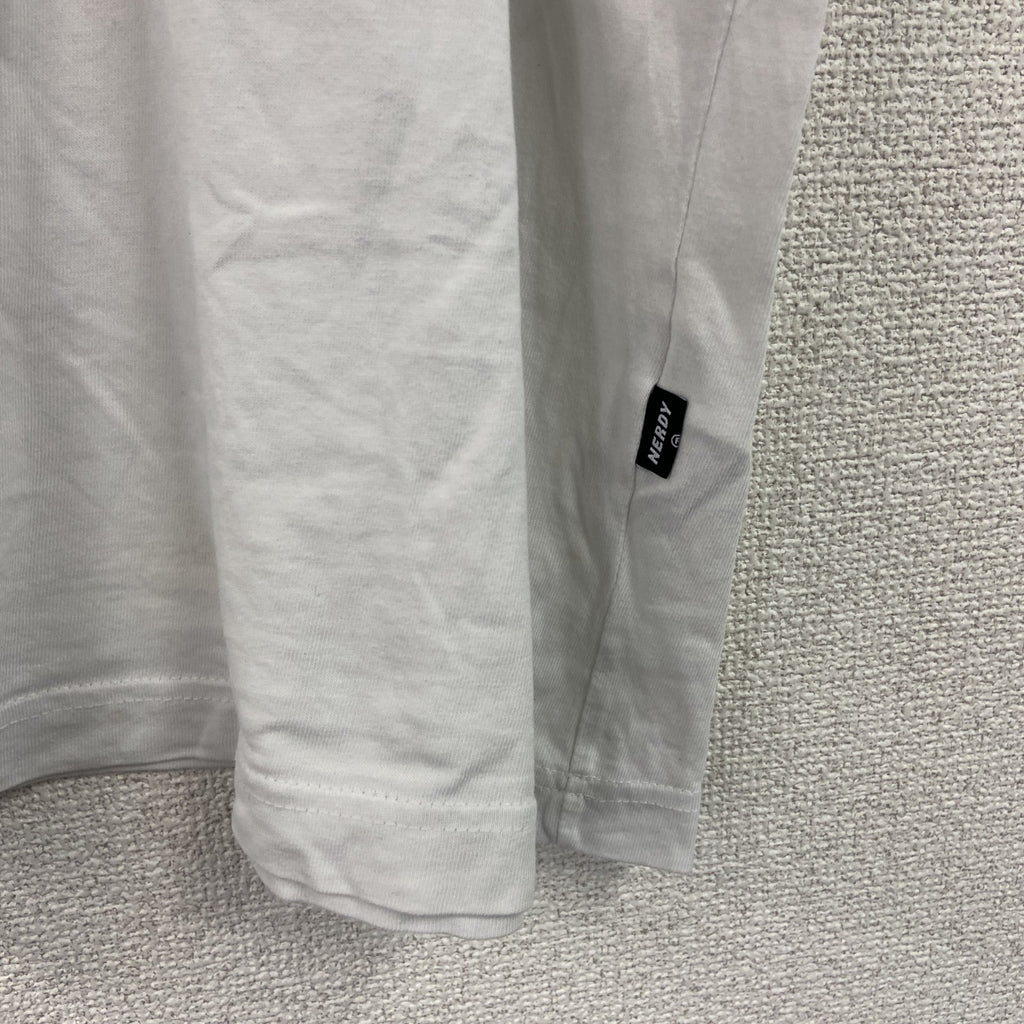 NERDY　ノルディー　半袖ロゴプリントTシャツ　白　ホワイト　Sサイズ