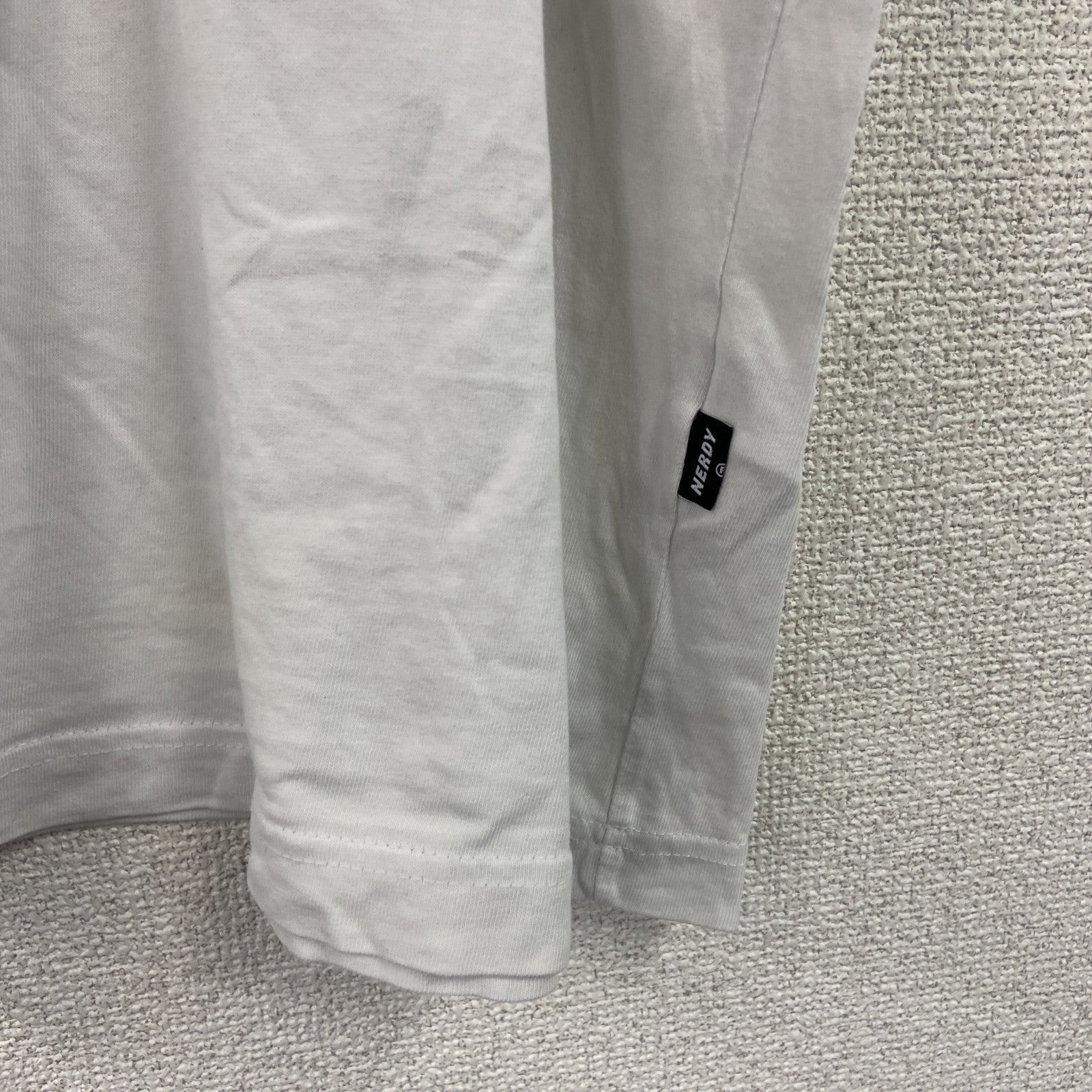 NERDY　ノルディー　半袖ロゴプリントTシャツ　白　ホワイト　Sサイズ