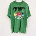 M&Ms　エムアンドエムズ　半袖プリントTシャツ　緑　グリーン　Ｍサイズ