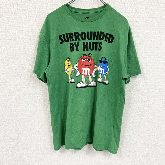 M&Ms　エムアンドエムズ　半袖プリントTシャツ　緑　グリーン　Ｍサイズ