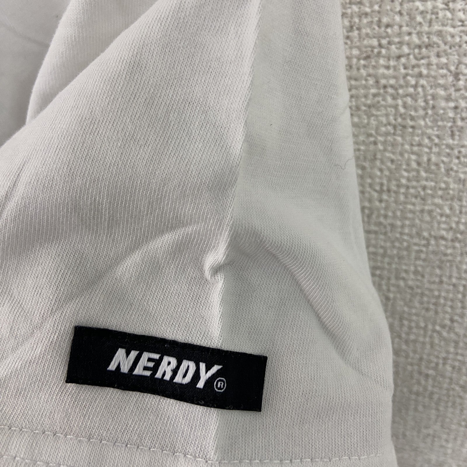 NERDY　ノルディー　半袖ロゴプリントTシャツ　白　ホワイト　Sサイズ