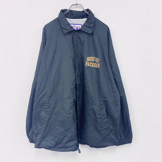 ～00s　LOGO7　NFL　PACKERS　コーチジャケット　ヴィンテージ　緑　グリーン　XLサイズ