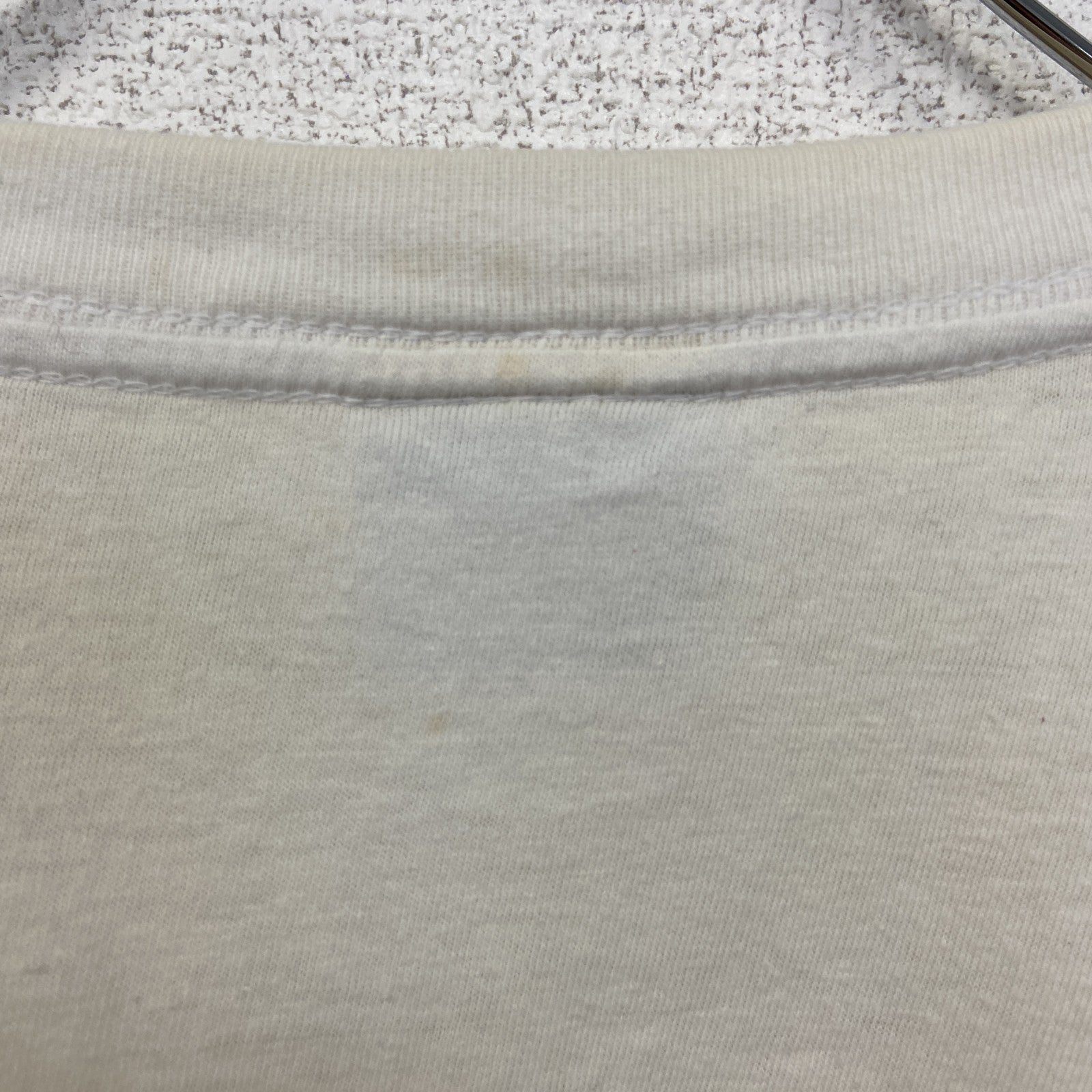 古着 used　SOL'S ソールズ　半袖プリントTシャツ　ビッグT　カジュアルデザイン　クルーネック　レトロ　白　XLサイズ