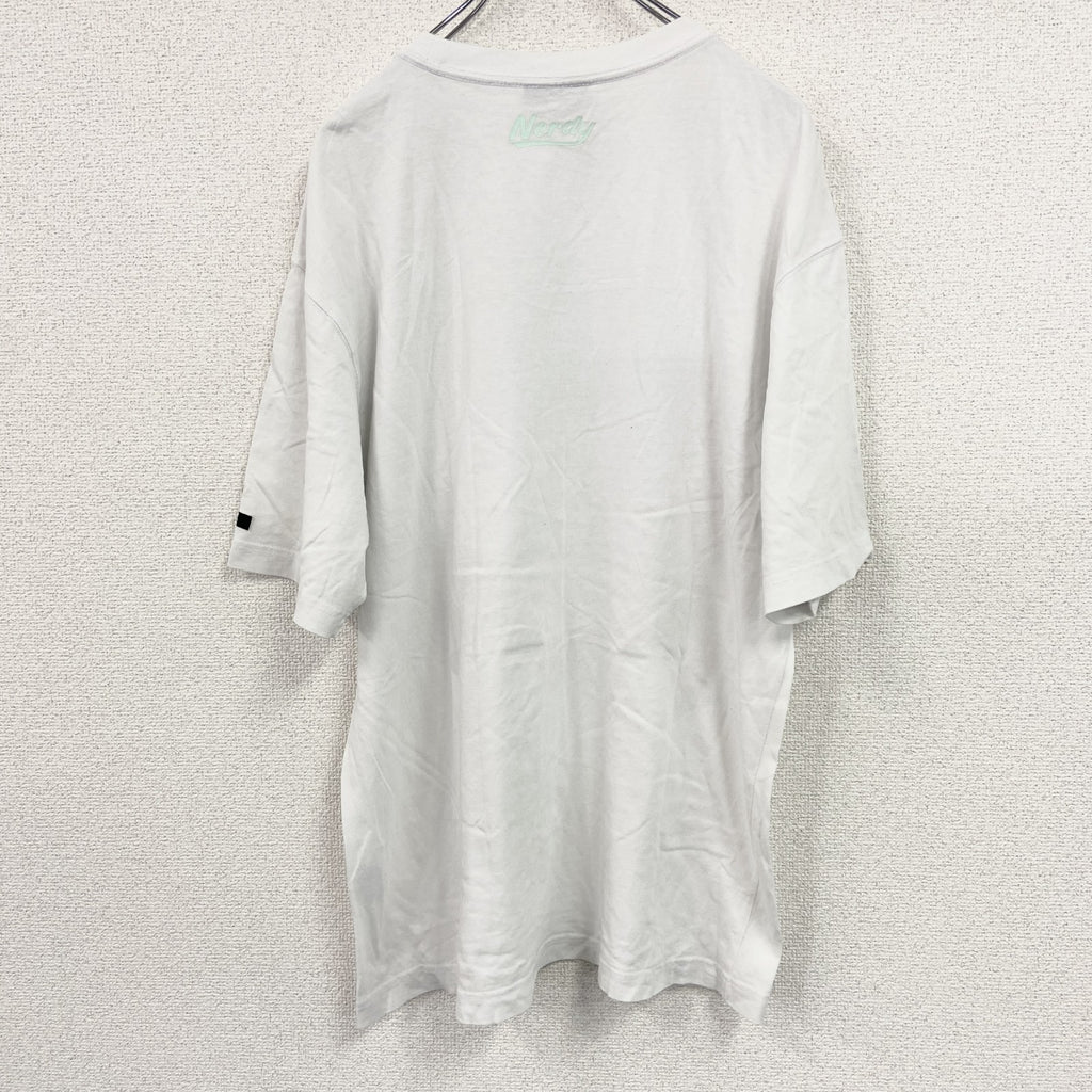 NERDY　ノルディー　半袖ロゴプリントTシャツ　白　ホワイト　Sサイズ