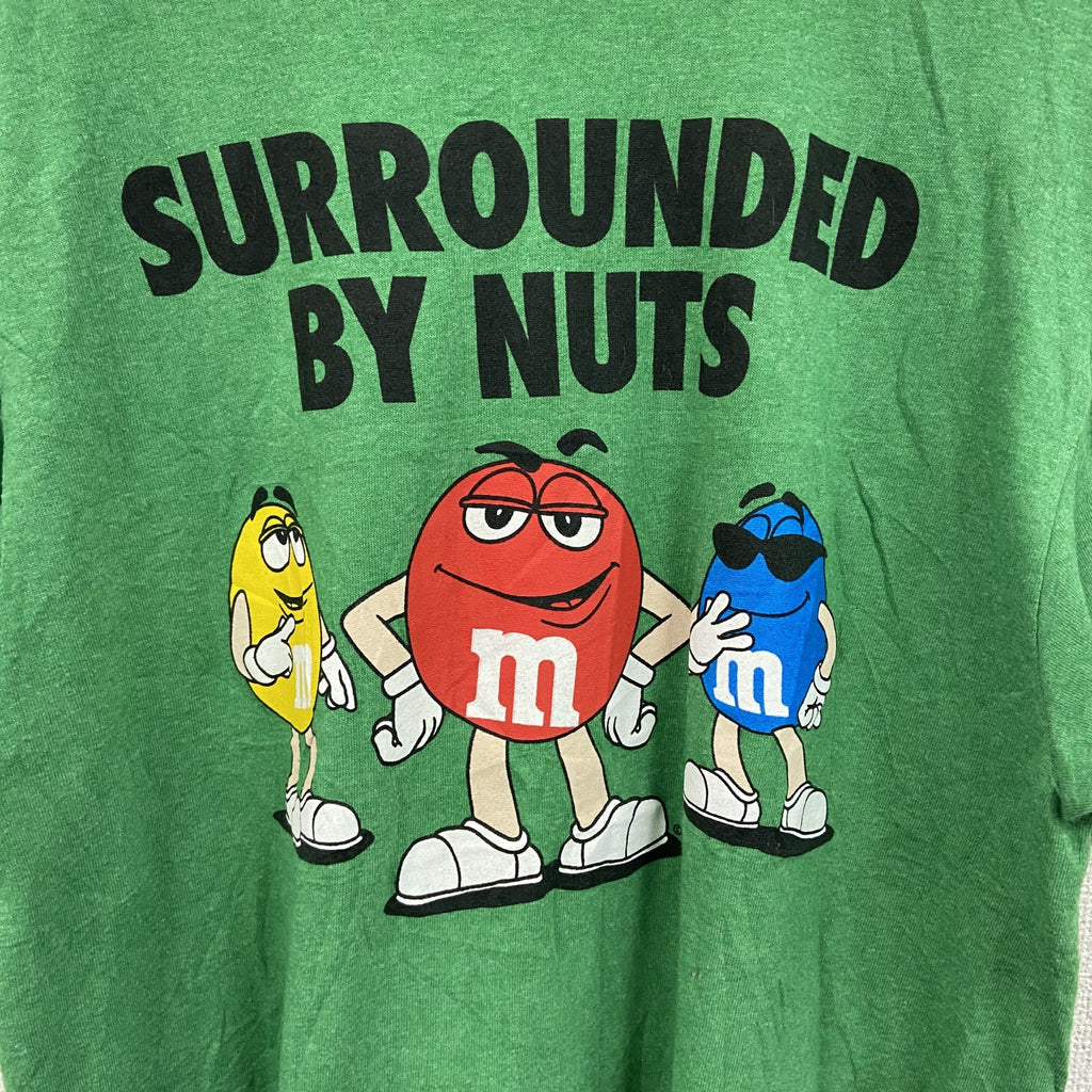 M&Ms　エムアンドエムズ　半袖プリントTシャツ　緑　グリーン　Ｍサイズ