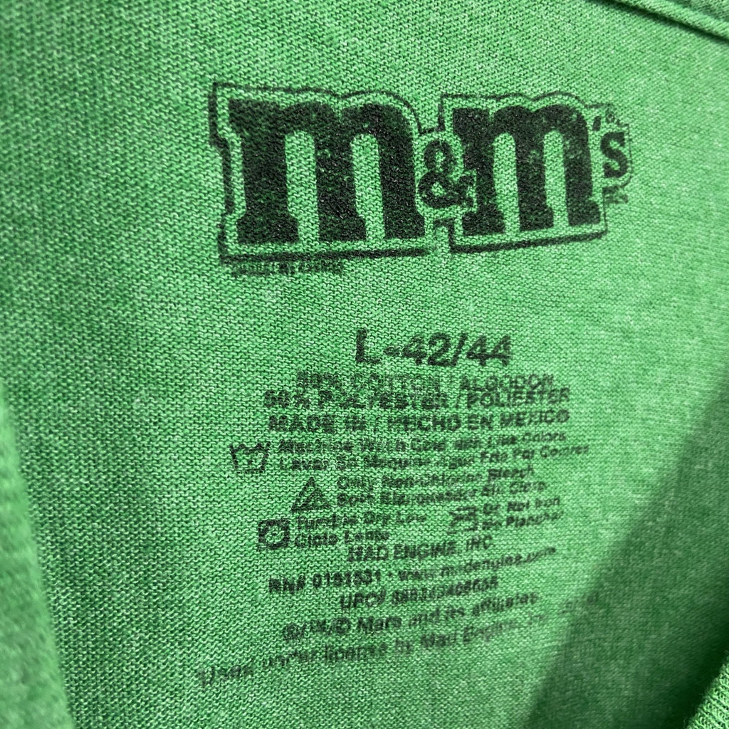 M&Ms　エムアンドエムズ　半袖プリントTシャツ　緑　グリーン　Ｍサイズ