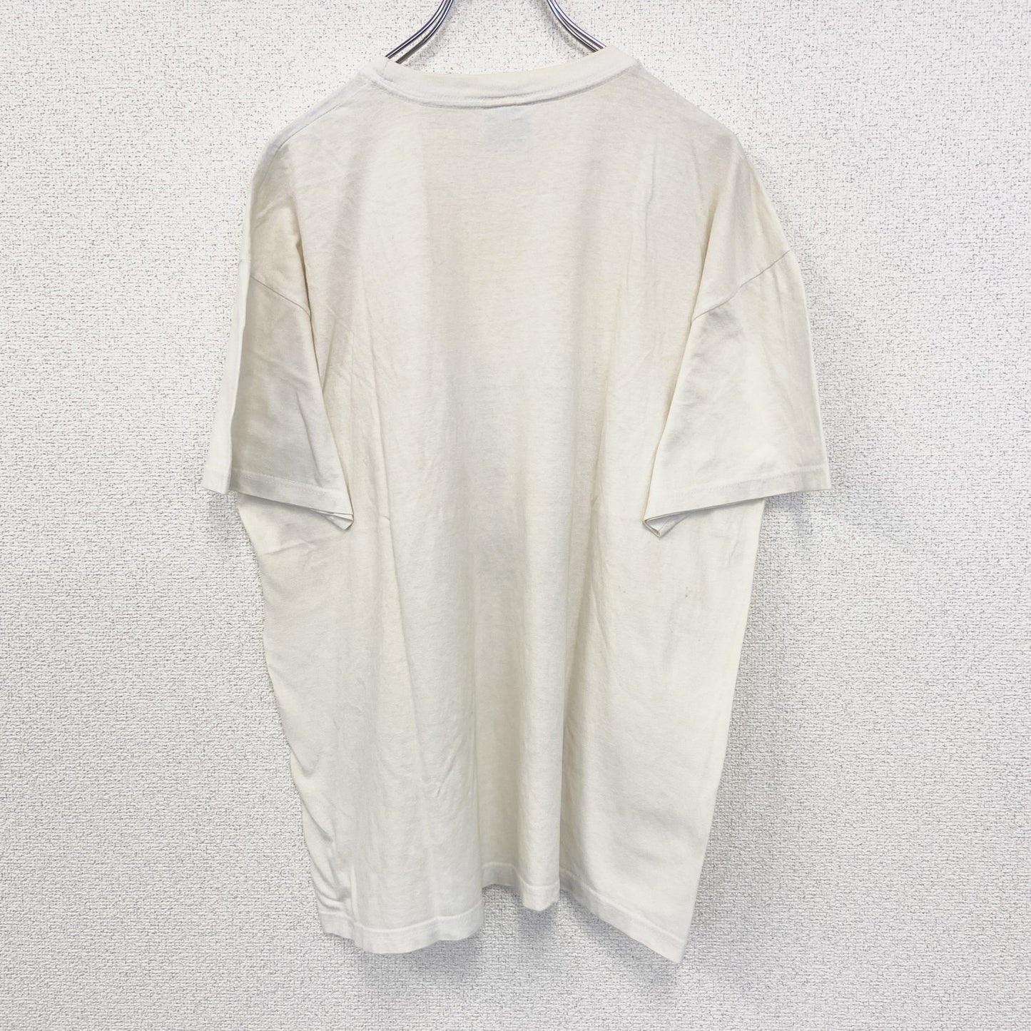古着 used　SOL'S ソールズ　半袖プリントTシャツ　ビッグT　カジュアルデザイン　クルーネック　レトロ　白　XLサイズ