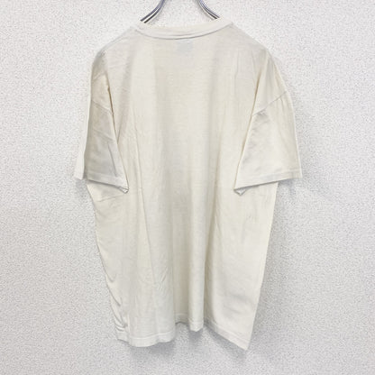 古着 used　SOL'S ソールズ　半袖プリントTシャツ　ビッグT　カジュアルデザイン　クルーネック　レトロ　白　XLサイズ