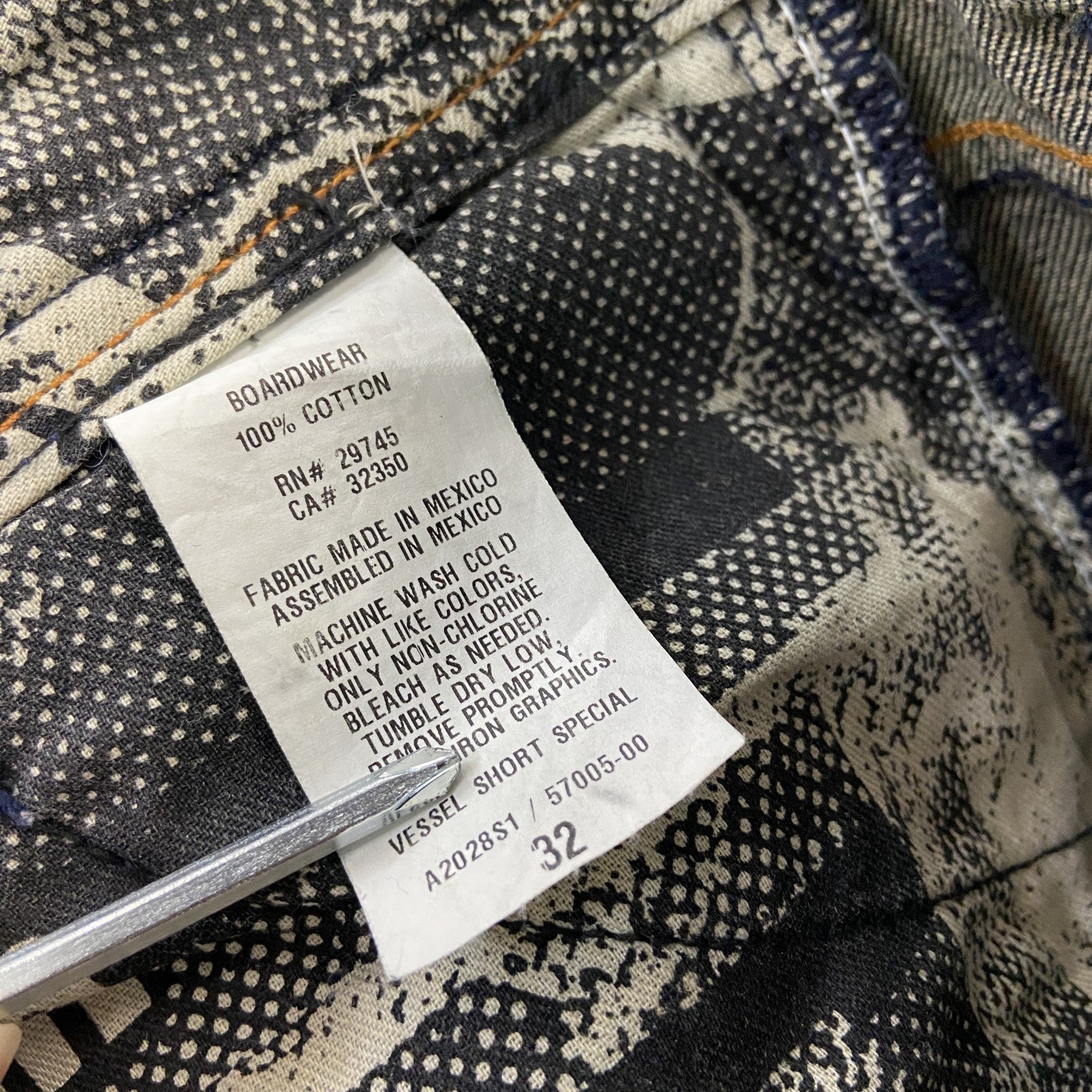 volcom ボルコム　デニムハーフパンツ/ショートパンツ　インディゴ　W32サイズ