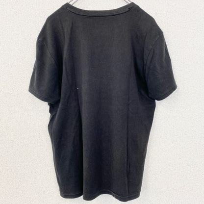 古着 used　ARMANI EXCHANGE　アルマーニエクスチェンジ　半袖ラインTシャツ　Vネック　黒　ブラック　Mサイズ　