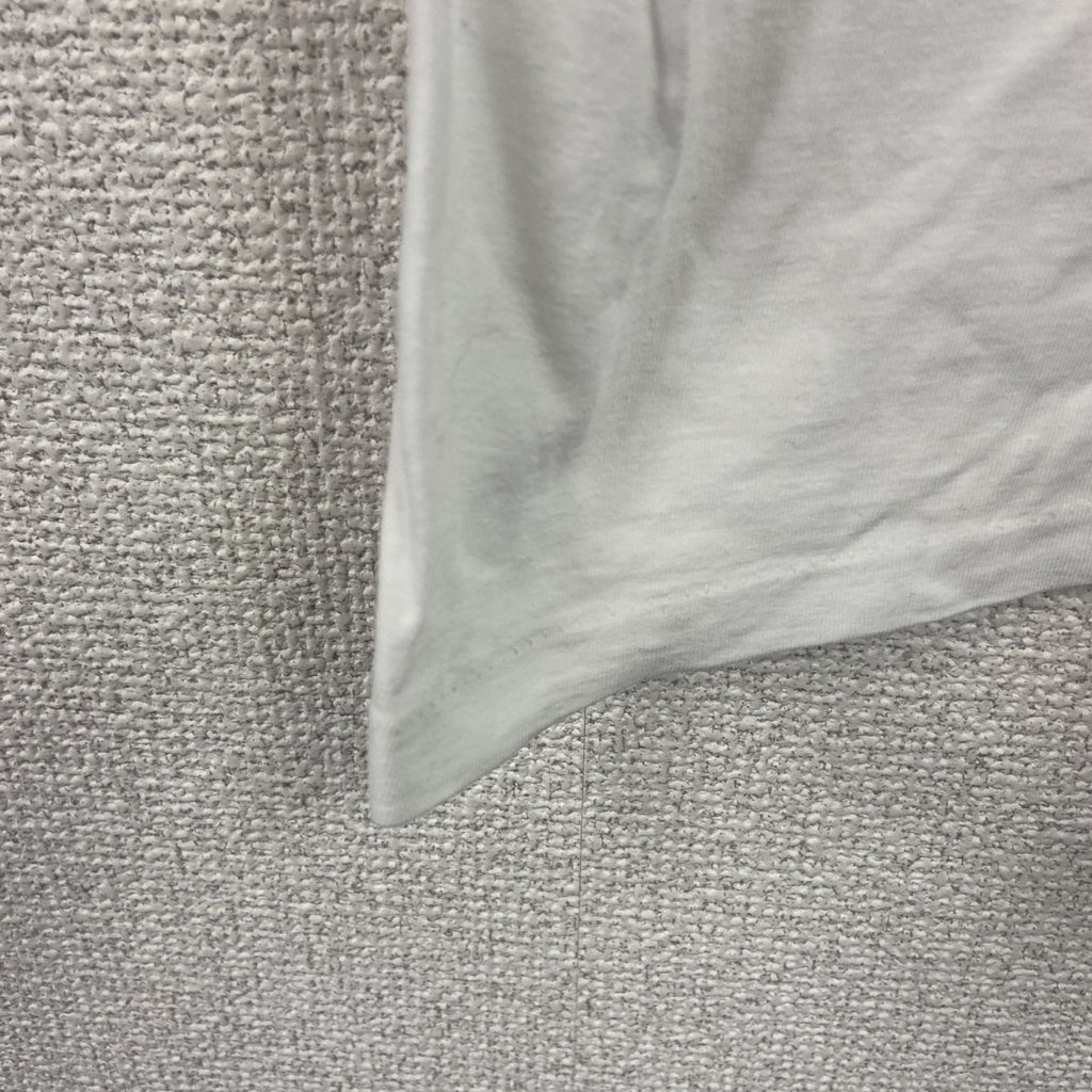半袖プリントTシャツ　シングルステッチ　竜飛崎　青函トンネル　白　ホワイト　Lサイズ