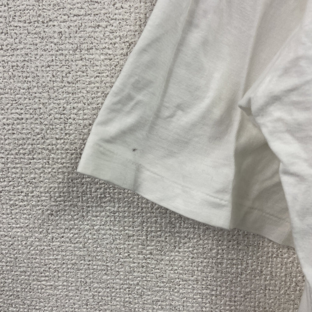 半袖プリントTシャツ　シングルステッチ　竜飛崎　青函トンネル　白　ホワイト　Lサイズ