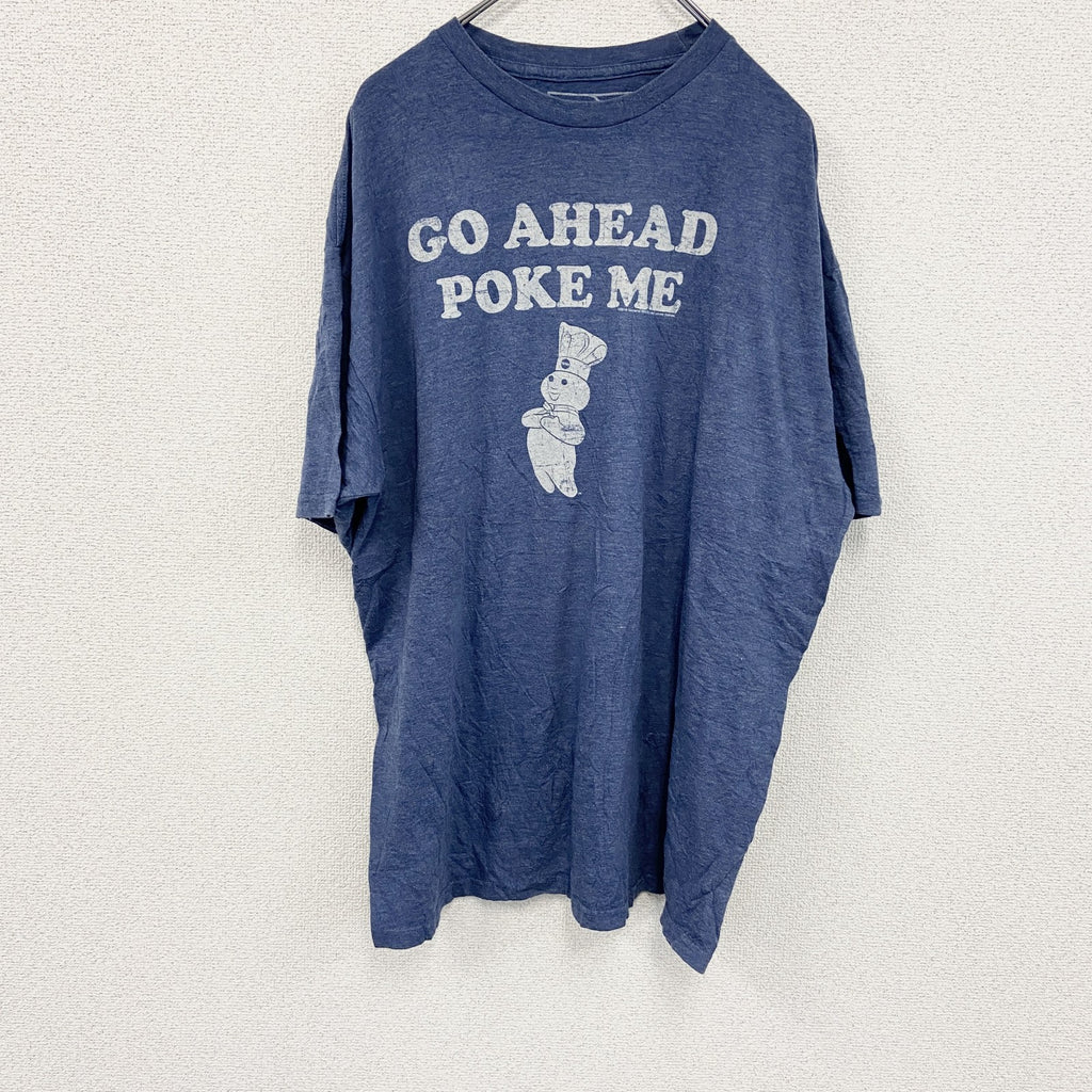 TTJ　ドゥーボーイ　半袖プリントTシャツ　青　ブルー　XXLサイズ