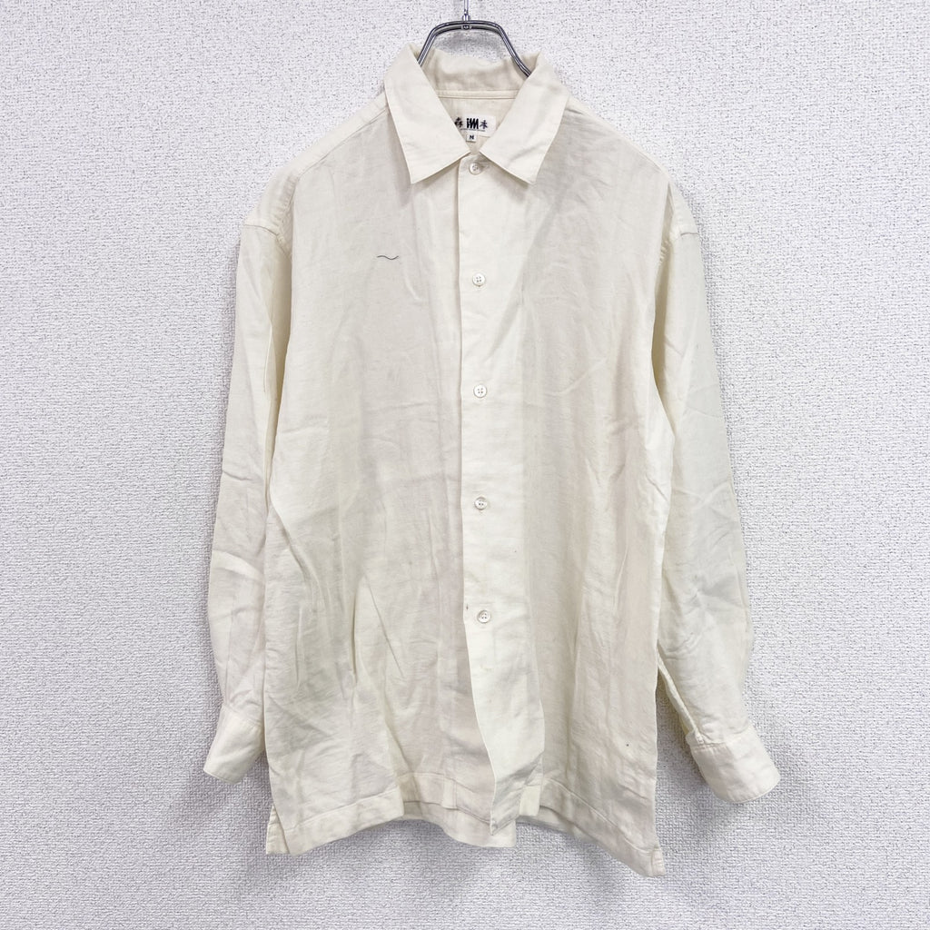IM MEN ISSEY MIYAKE　イッセイミヤケ　MIYAKE DESIGN STUDIO　長袖ドレスシャツ　ベージュ　Mサイズ