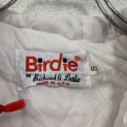 80s～　Birdie　バーディー　フルジップナイロンジャケット　ヴィンテージ　レッド　ホワイト　Sサイズ