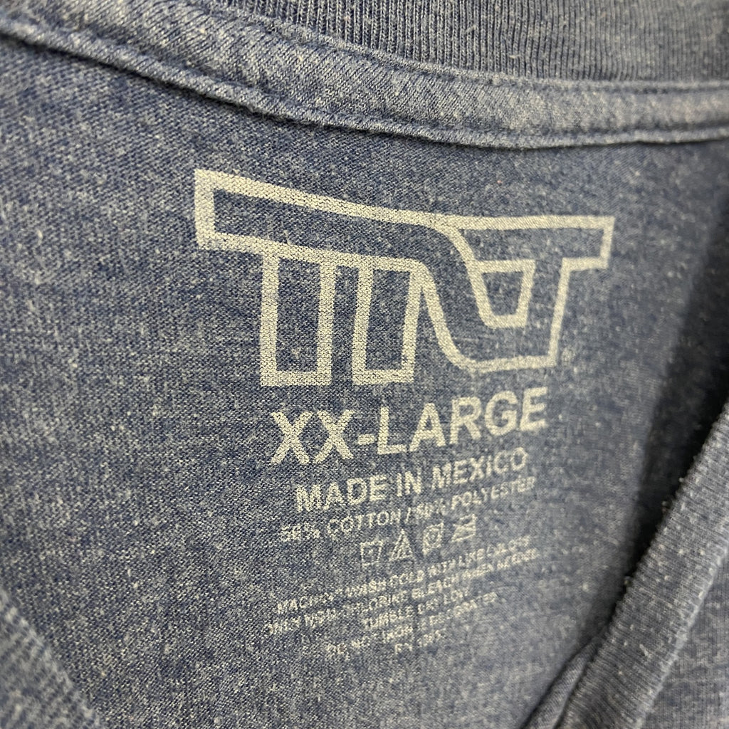 TTJ　ドゥーボーイ　半袖プリントTシャツ　青　ブルー　XXLサイズ