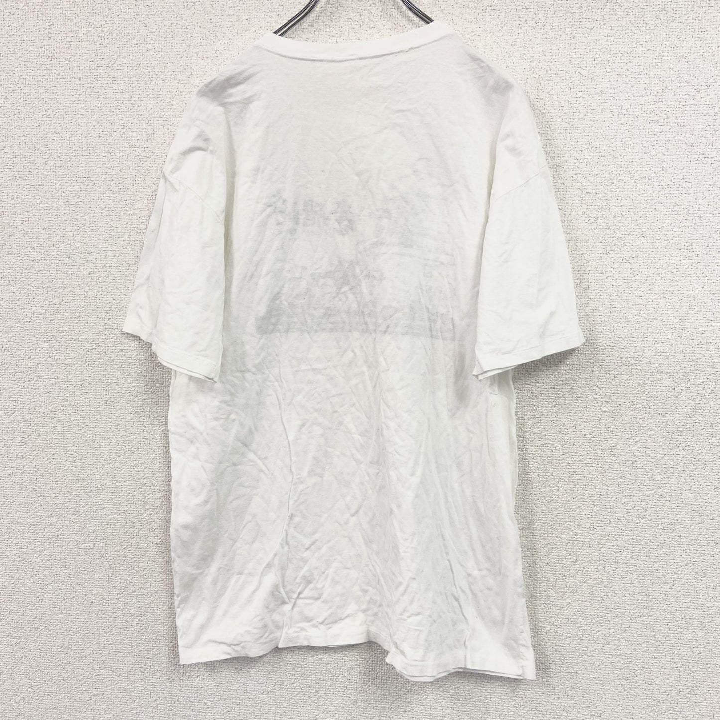 半袖プリントTシャツ　シングルステッチ　竜飛崎　青函トンネル　白　ホワイト　Lサイズ