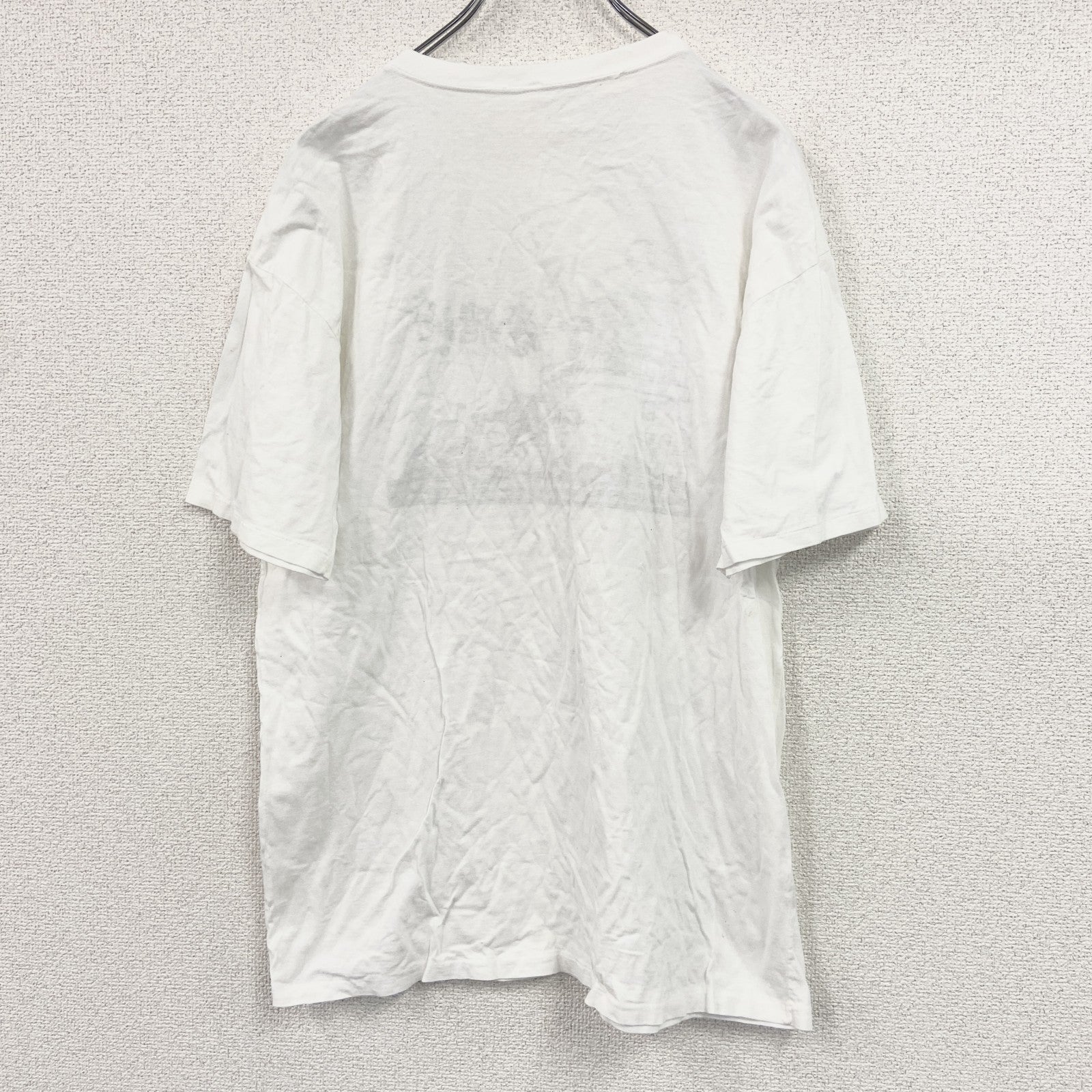 半袖プリントTシャツ　シングルステッチ　竜飛崎　青函トンネル　白　ホワイト　Lサイズ