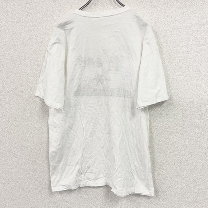 半袖プリントTシャツ　シングルステッチ　竜飛崎　青函トンネル　白　ホワイト　Lサイズ