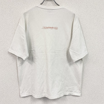 MEQRI　刃牙　半袖プリントアニメTシャツ　キャラクターT　格闘　白　ホワイト　Lサイズ