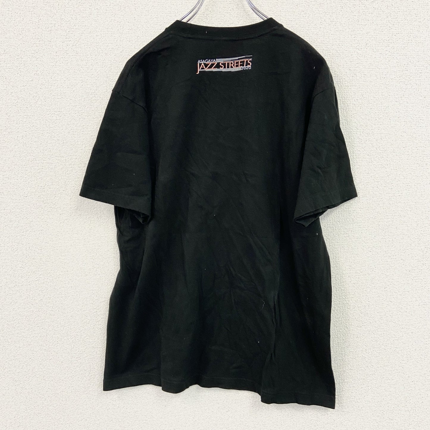 Print star　プリントスター　半袖プリントTシャツ　阿佐ヶ谷ジャズストリート　黒　ブラック　Lサイズ