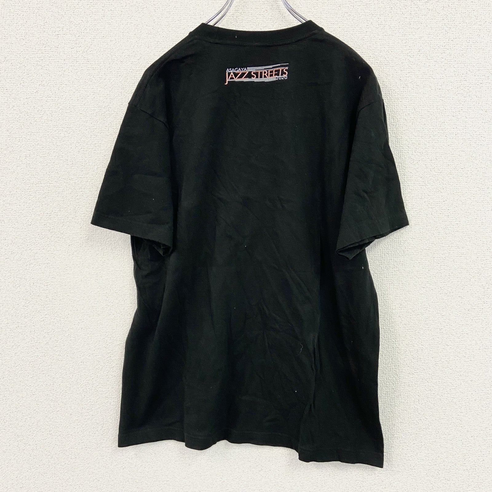 Print star　プリントスター　半袖プリントTシャツ　阿佐ヶ谷ジャズストリート　黒　ブラック　Lサイズ