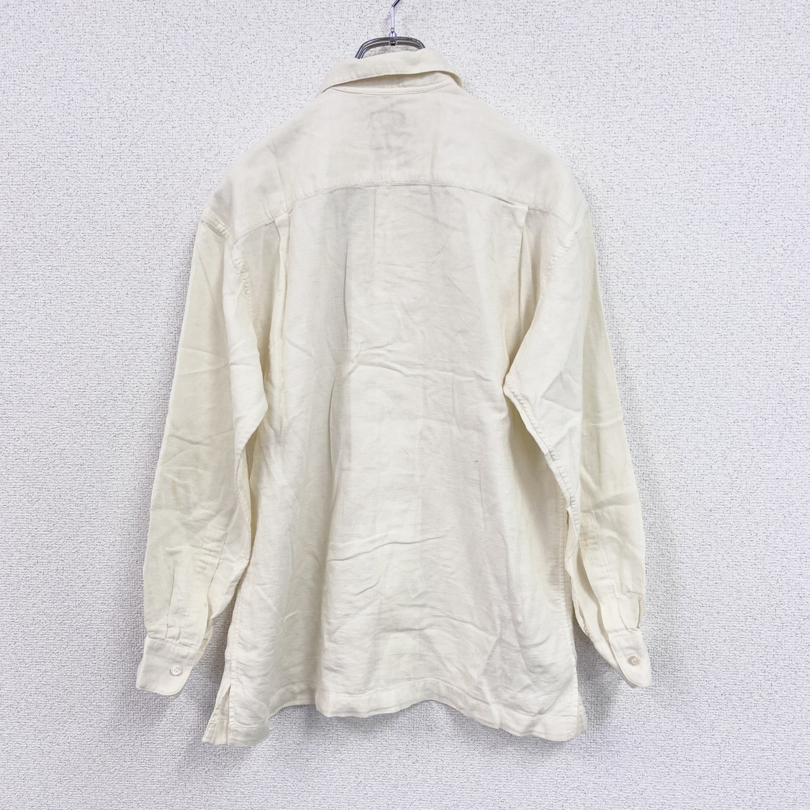 IM MEN ISSEY MIYAKE　イッセイミヤケ　MIYAKE DESIGN STUDIO　長袖ドレスシャツ　ベージュ　Mサイズ