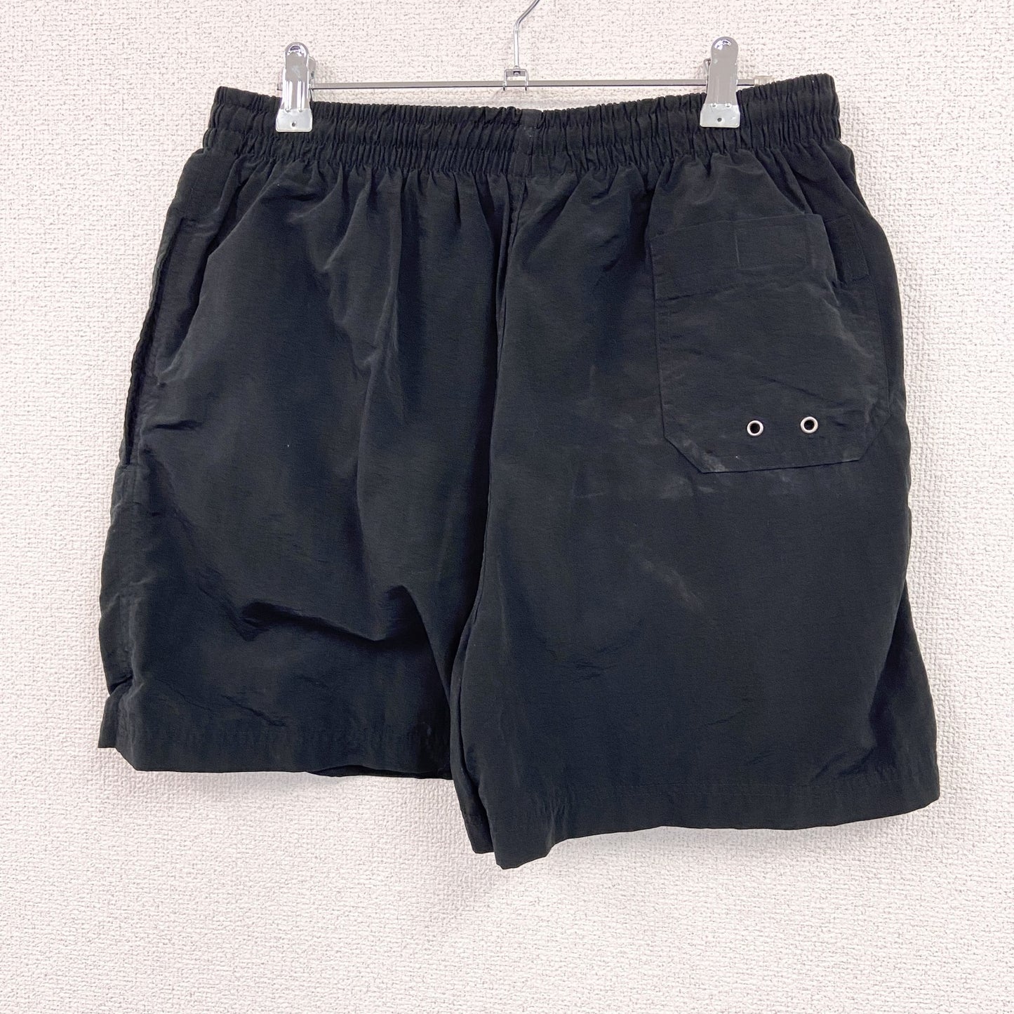 DKNY　ディーケーエヌワイ　ハーフナイロンパンツ/ショートパンツ　ランニングパンツ　黒　ブラック　Sサイズ
