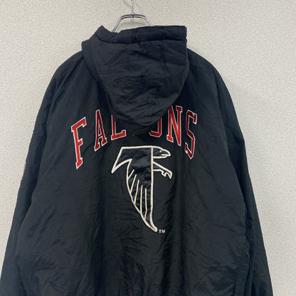 NFL　STARTER　FALCONS　スタジャン/スタジアムジャケット　中綿入り　黒　ブラック　XLサイズ
