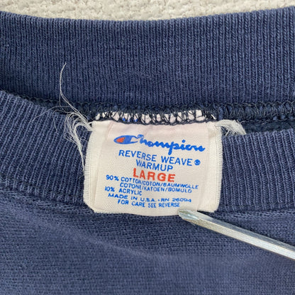 Champion　チャンピオン　リバースウィーブ　スウェット/トレーナー　カレッジプリント　ヴィンテージ　紺　ネイビー　Lサイズ