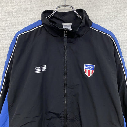 OFFICIAL SPORTS　NISOA　フルジップナイロンジャケット　黒　ブラック　XLサイズ