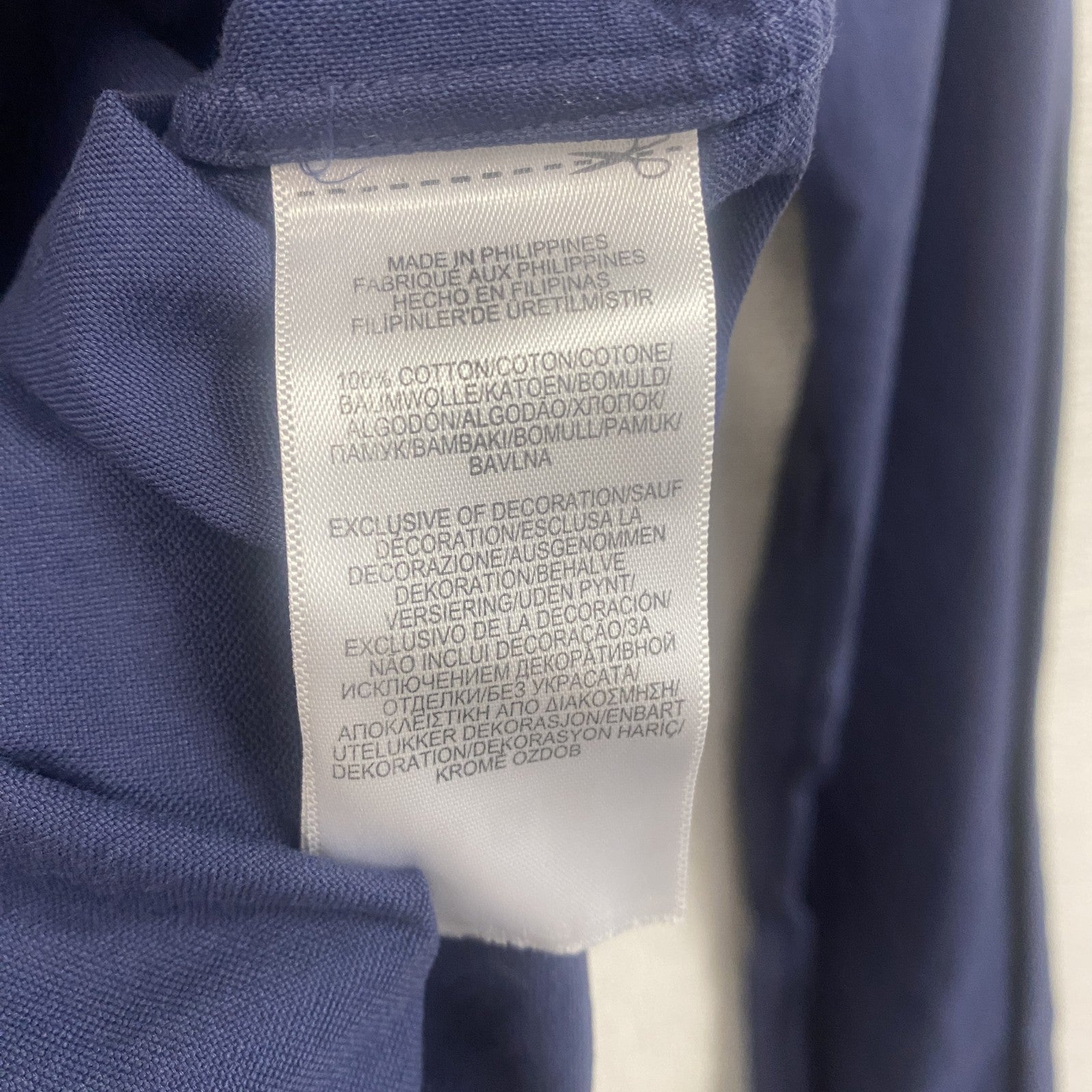 RALPH LAUREN　ラルフローレン　RELAXED FIT　長袖ボタンダウンシャツ　刺繍ロゴ　紺　ネイビー　XSサイズ