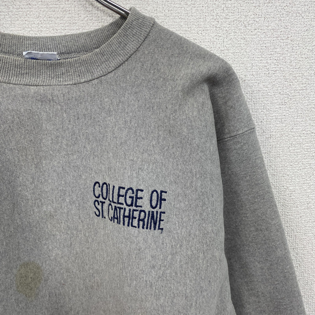 90s　Champion　チャンピオン　リバースウィーブ　スウェット/トレーナー　刺繍タグ　灰色　グレー　XLサイズ