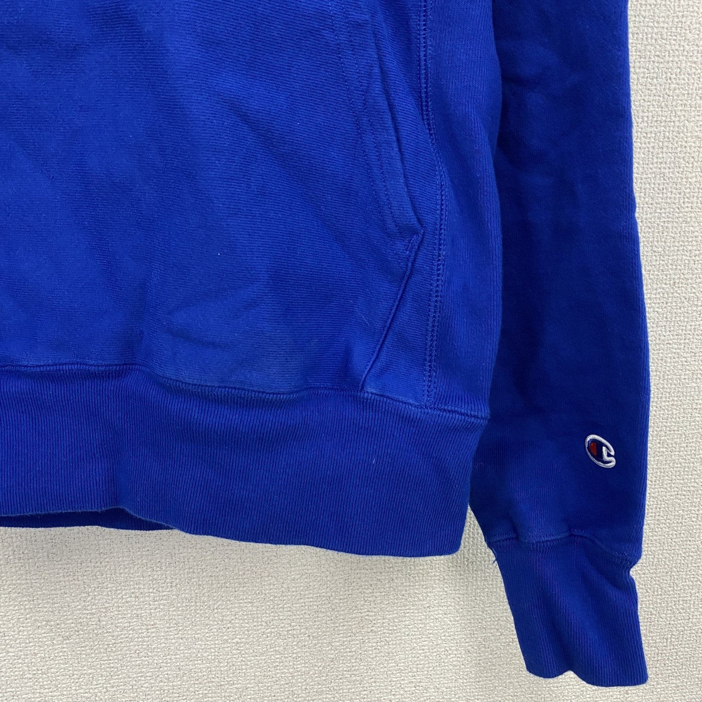 Champion　チャンピオン　リバースウィーブ　スウェットパーカー/フーディー　青　ブルー　Sサイズ