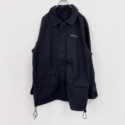 90s　Timberland　ティンバーランド　マウンテンパーカー/ナイロンジャケット　黒　ブラック　Sサイズ