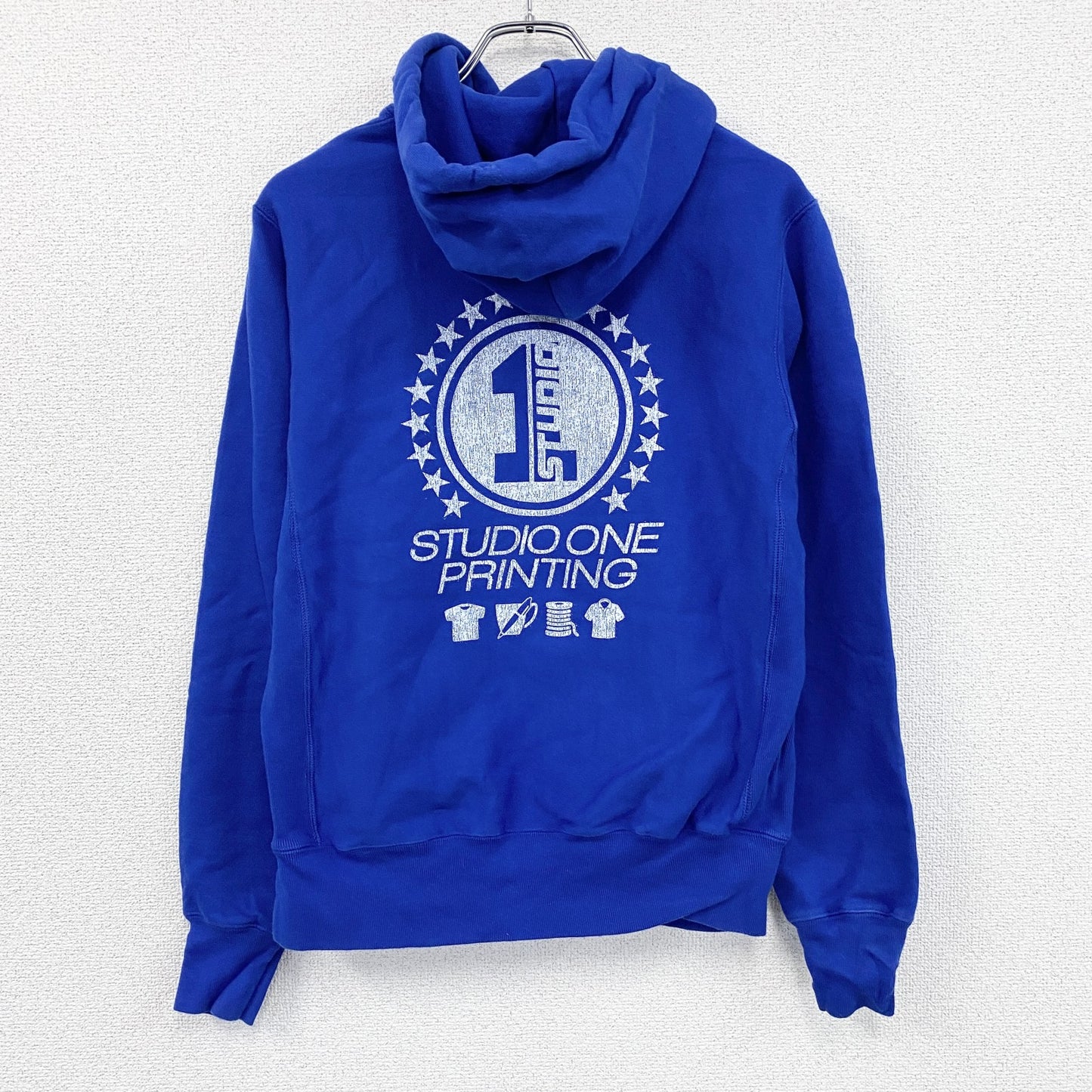 Champion　チャンピオン　リバースウィーブ　スウェットパーカー/フーディー　青　ブルー　Sサイズ