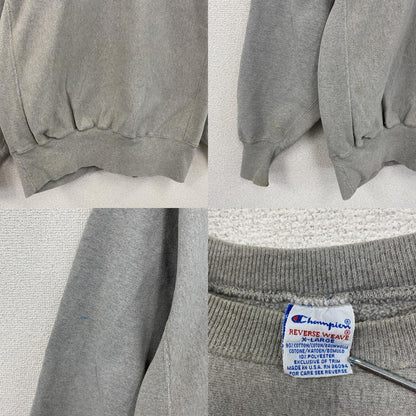 90s　Champion　チャンピオン　リバースウィーブ　スウェット/トレーナー　刺繍タグ　灰色　グレー　XLサイズ