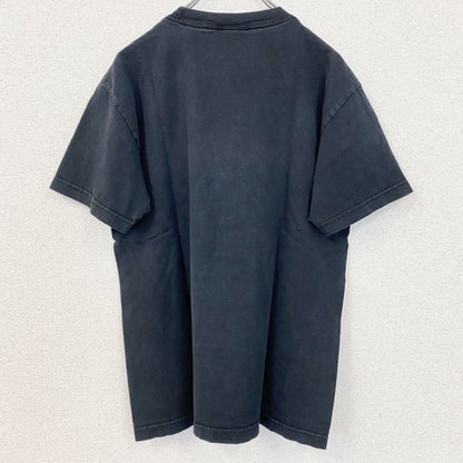 古着 used　Zero Skateboard　半袖プリントTシャツ　クルーネック　レトロデザイン　骸骨　スケボー　黒　ブラック　