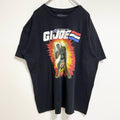 古着 used　G.I.ジョー　半袖ムービープリントTシャツ　SF映画　クルーネック　黒　ブラック　レトロ　2XLサイズ