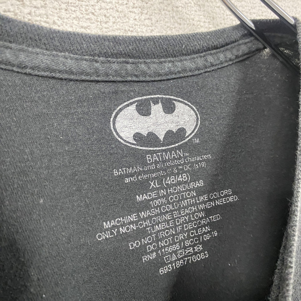 BATMAN　バットマン　半袖プリントTシャツ　黒　ブラック　XLサイズ