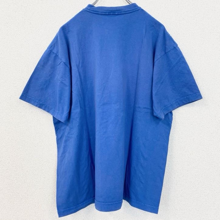 古着 used　The Kelly Family　半袖バンドプリントTシャツ　クルーネック　レトロデザイン　青　ブルー　