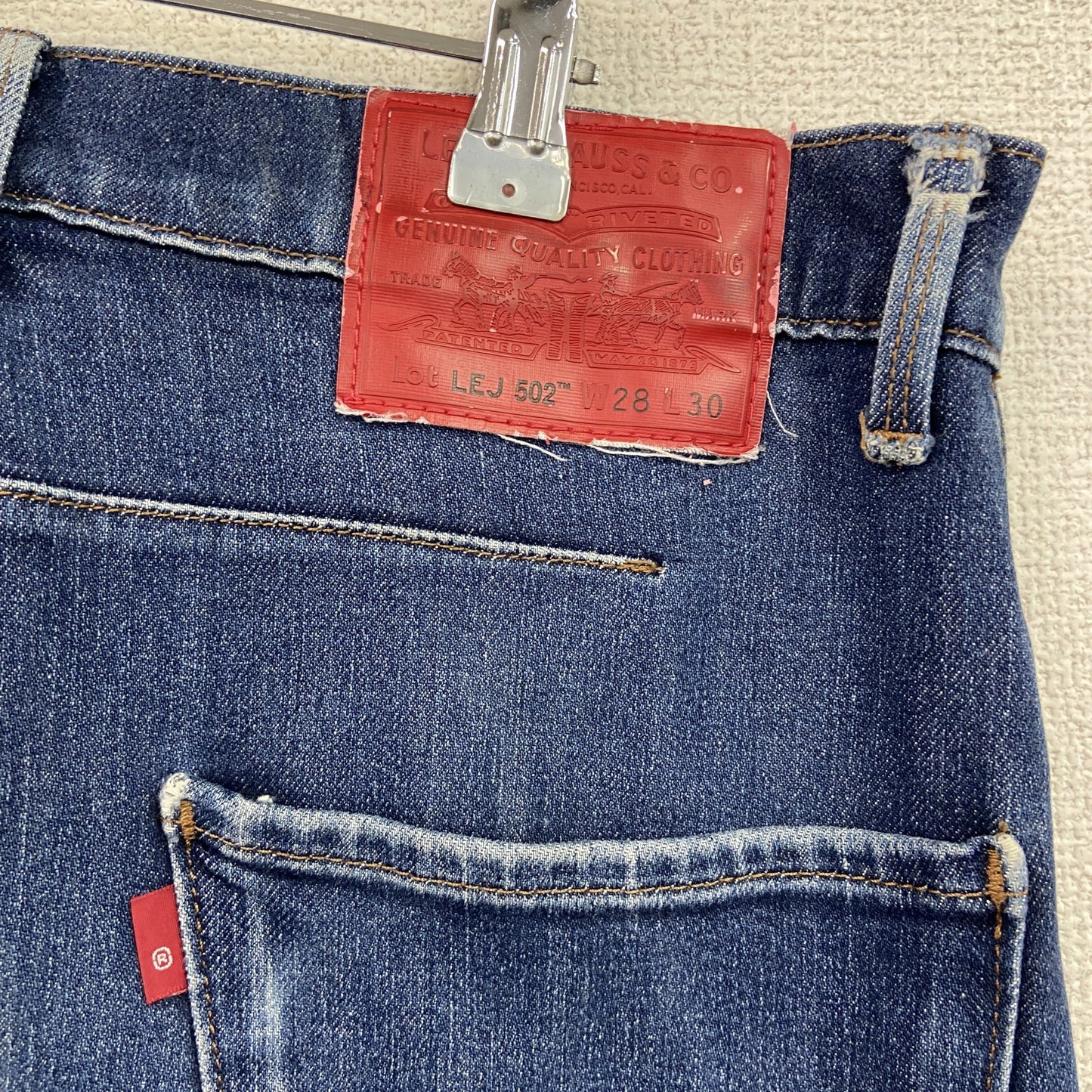 Levi’ｓ　リーバイス　502　デニムパンツ/ジーンズ　ボタン開き　インディゴ　W28サイズ