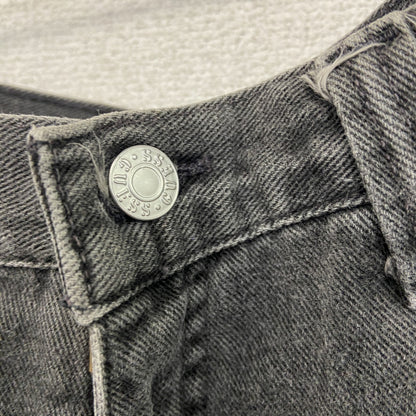 90s　GUESS JEANS　ゲスジーンズ　デニムハーフパンツ/ショートパンツ　黒　ブラック　W32サイズ