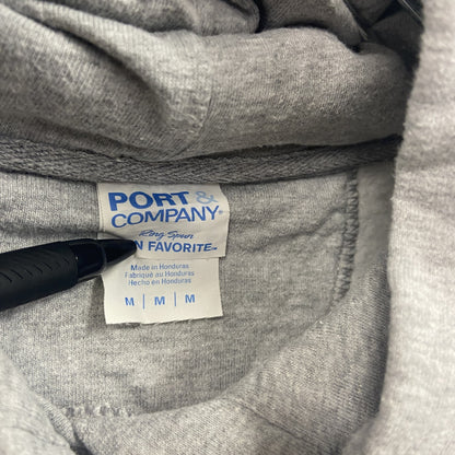 PORT&CCOMPANY　スウェットパーカー/フーディー　カレッジタイプ　灰色　グレー　Ｍサイズ