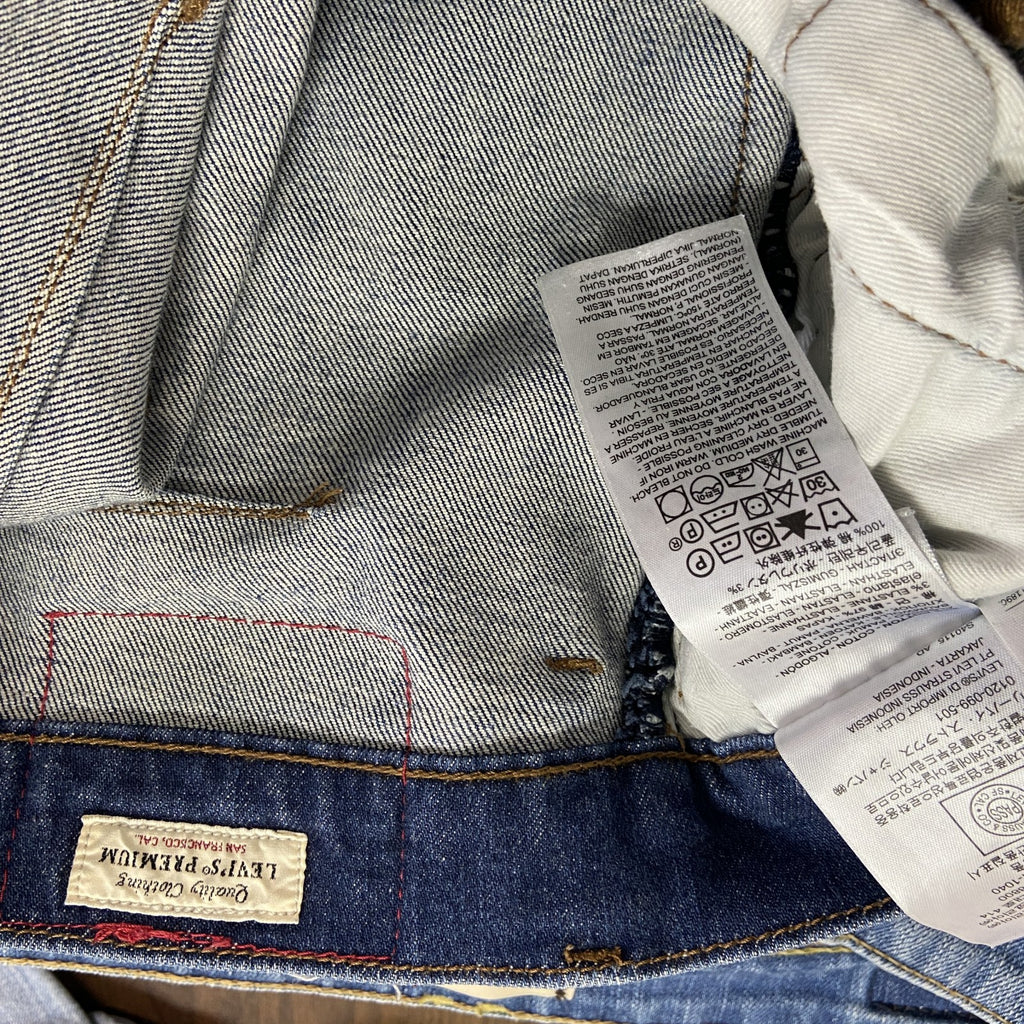 Levi’ｓ　リーバイス　502　デニムパンツ/ジーンズ　ボタン開き　インディゴ　W28サイズ