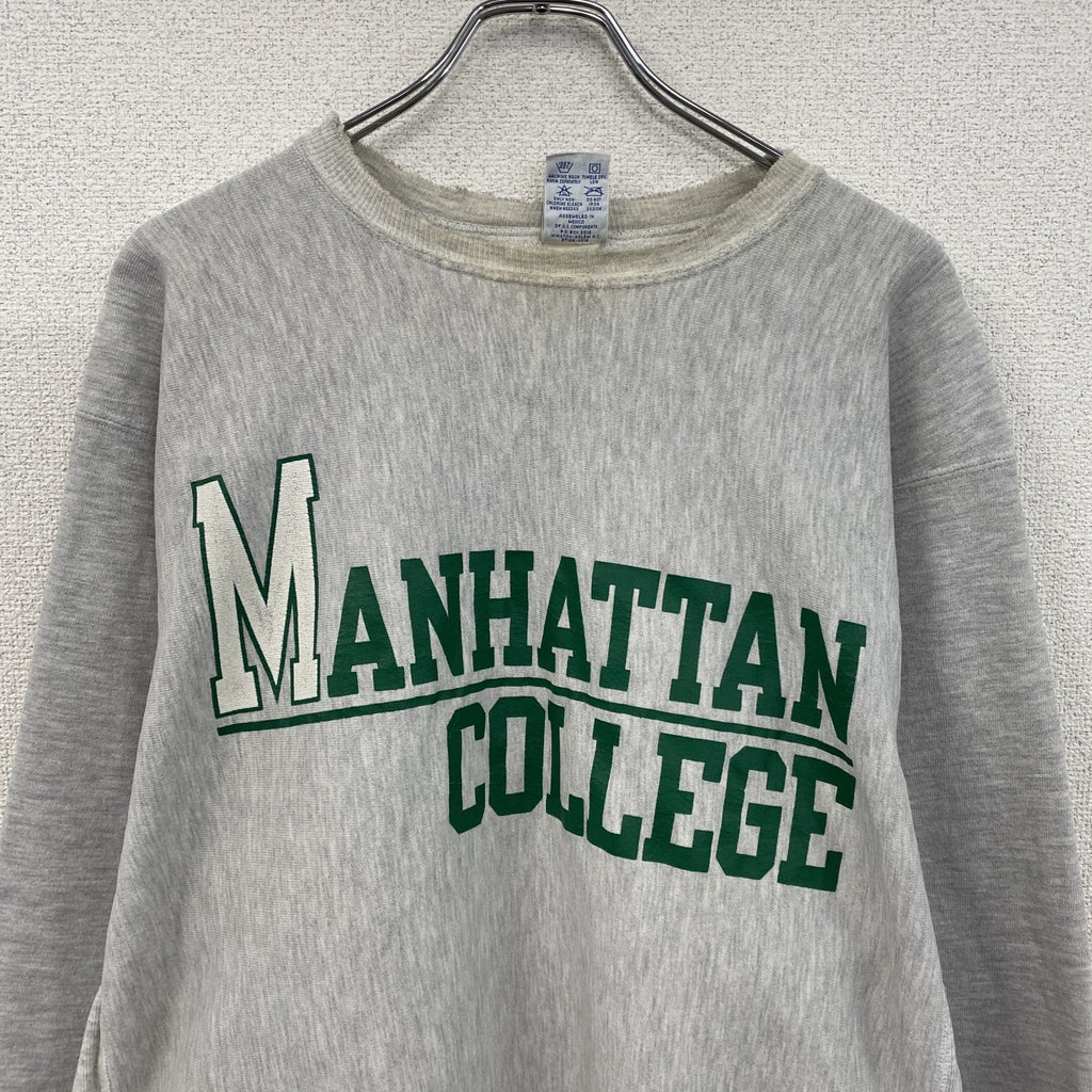 90s　Champion　チャンピオン　リバースウィーブ　スウェット/トレーナー　刺繍タグ　霜降りグレー　2XLサイズ