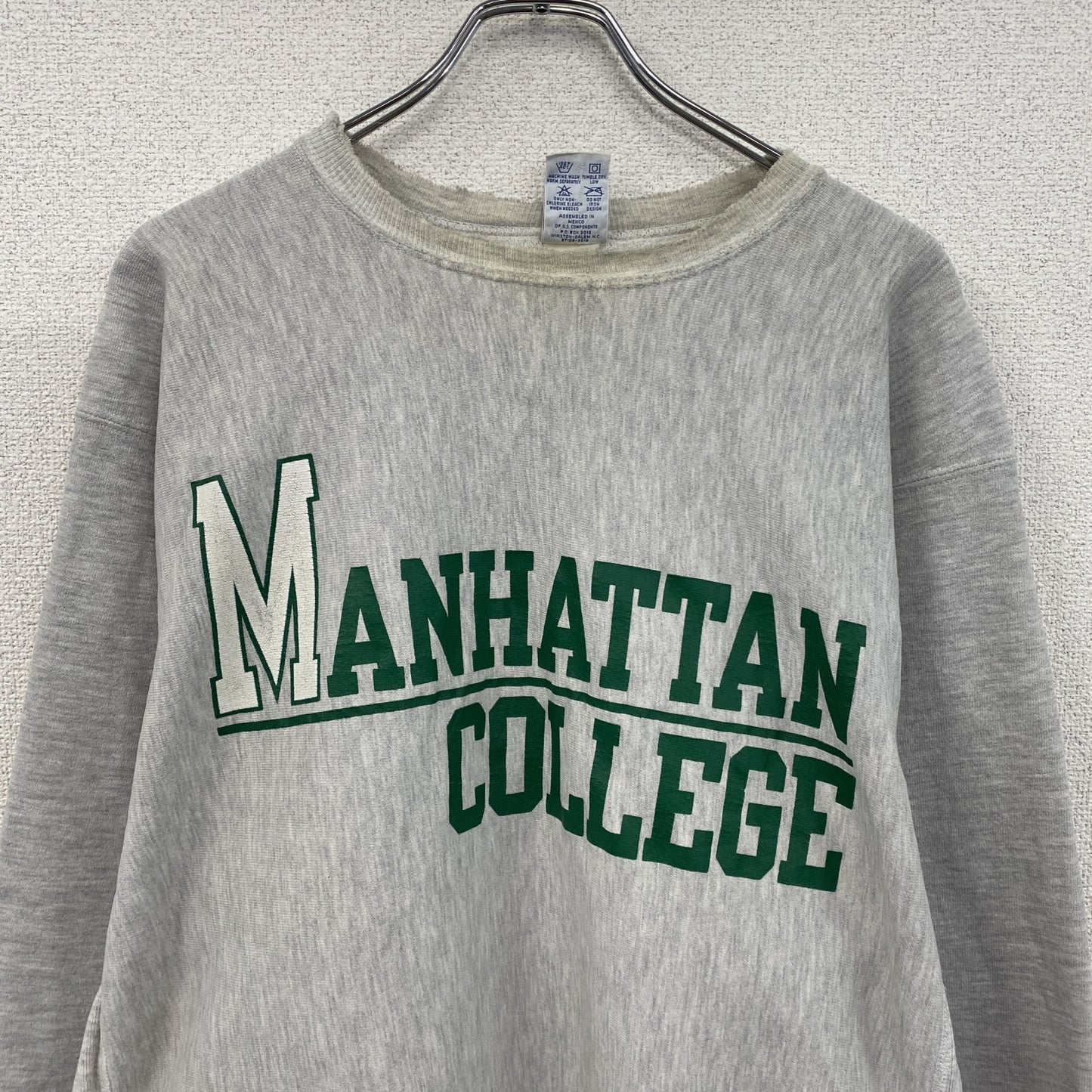 90s　Champion　チャンピオン　リバースウィーブ　スウェット/トレーナー　刺繍タグ　霜降りグレー　2XLサイズ