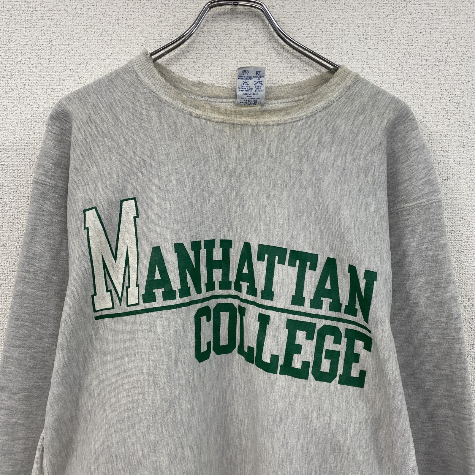 90s　Champion　チャンピオン　リバースウィーブ　スウェット/トレーナー　刺繍タグ　霜降りグレー　2XLサイズ
